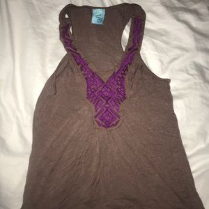 Brown & purple tank!